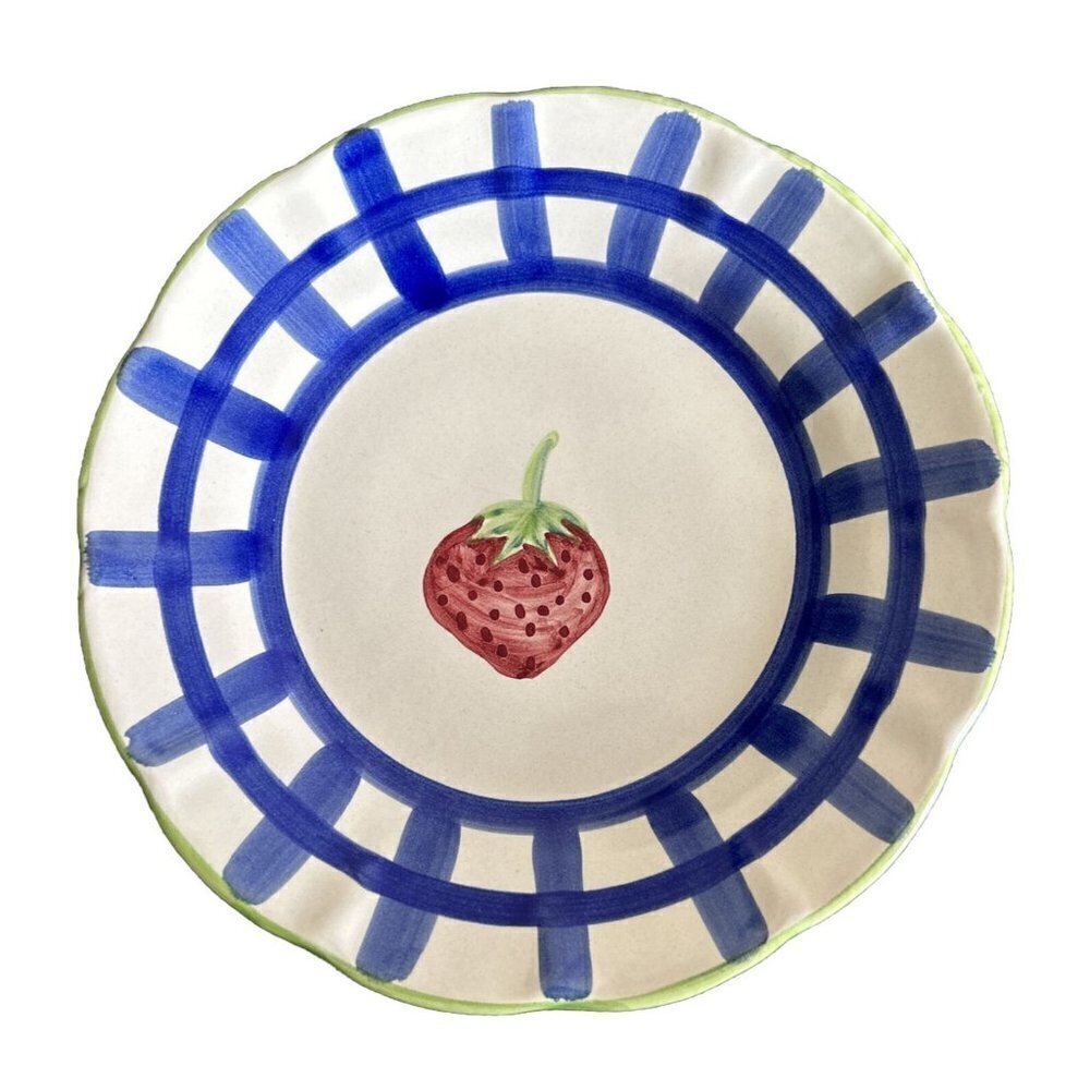WILLIAMS-SONOMA "Country Fair" Salad (1) Plate 8” Strawberry Lattice
